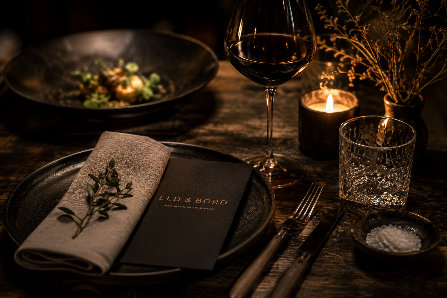 Detaljer från restaurangen